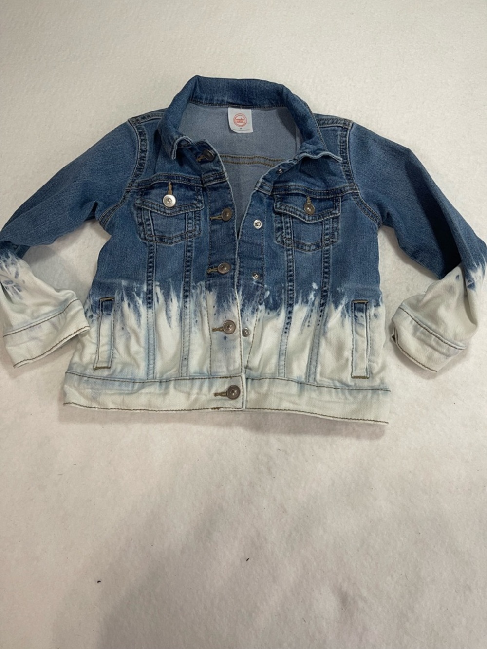 Wonder‎ Nation Girl’s blue and white denim jean jacket, size 4T